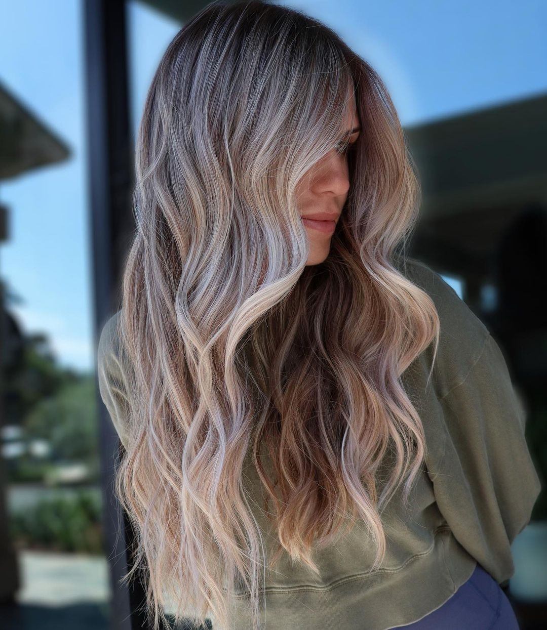 Dirty Blonde Balayage for Long Thin Hair