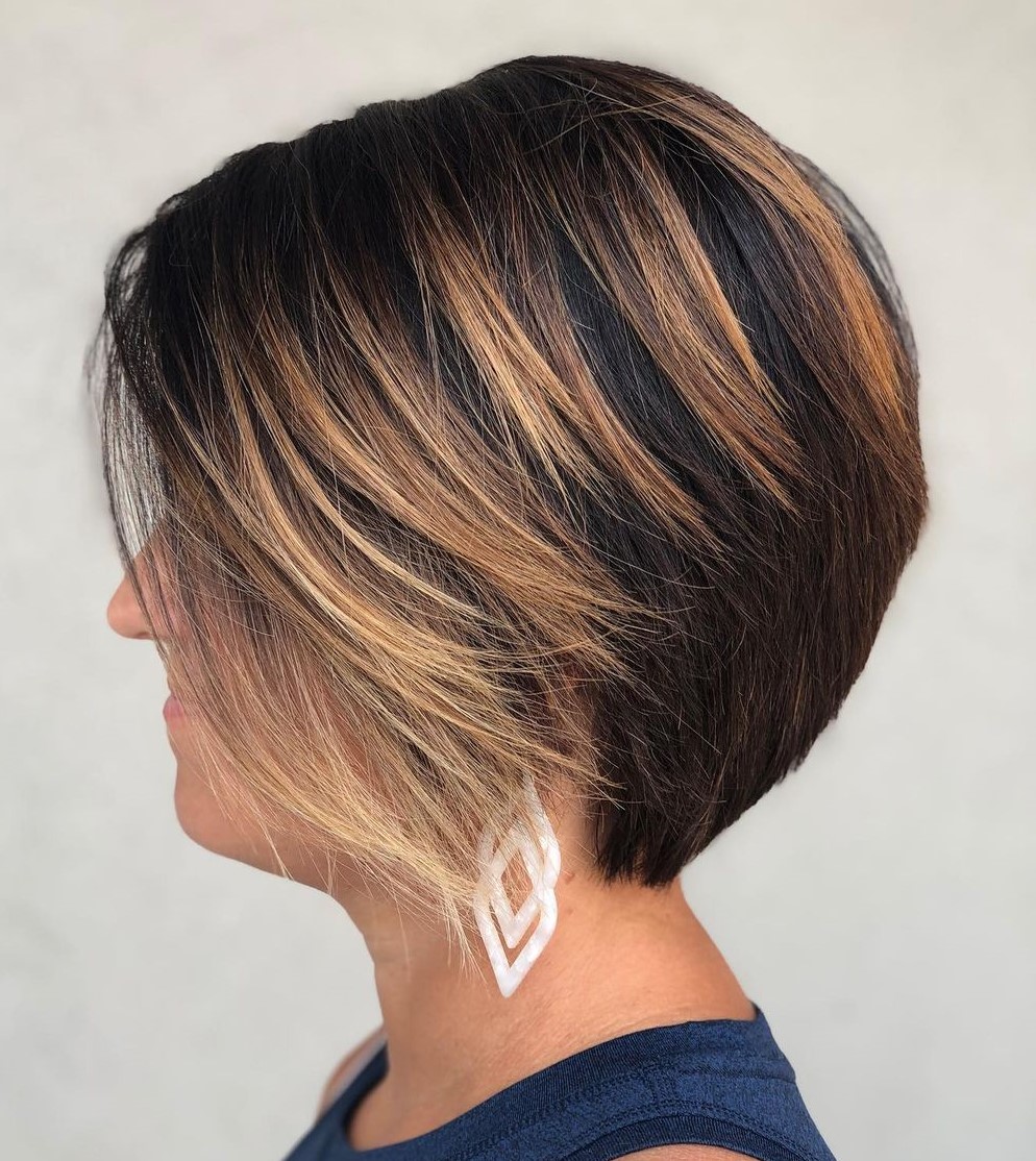 Short Layered Cut for Thick Straight Hair