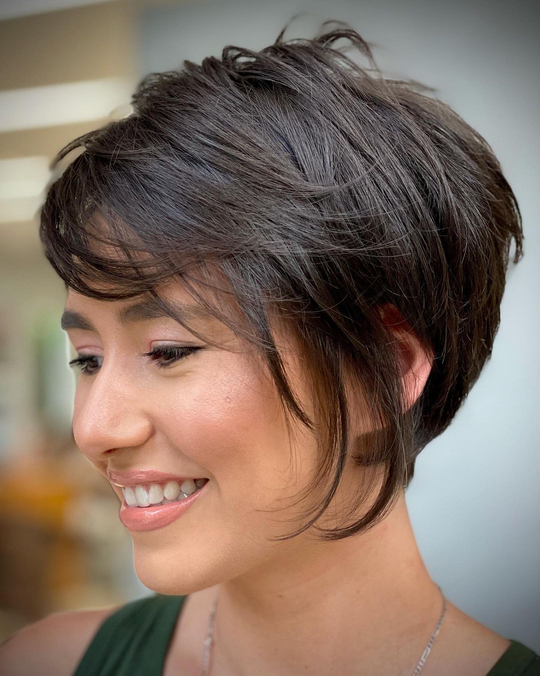 Pixie-Bob with Layered Top and Bangs