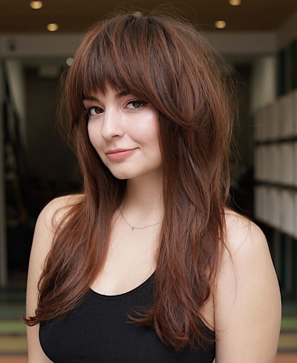 Long Thin Hair with Volumizing Feathered Layers